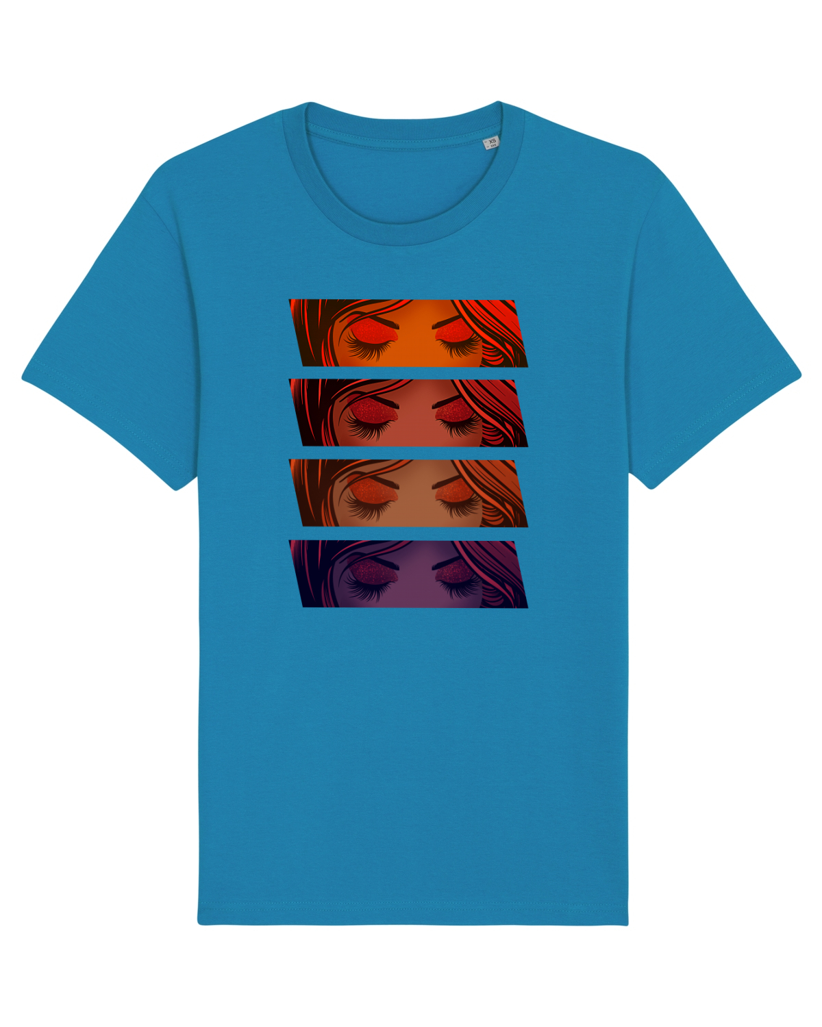 Tricou mânecă scurtă Unisex Rocker Azur