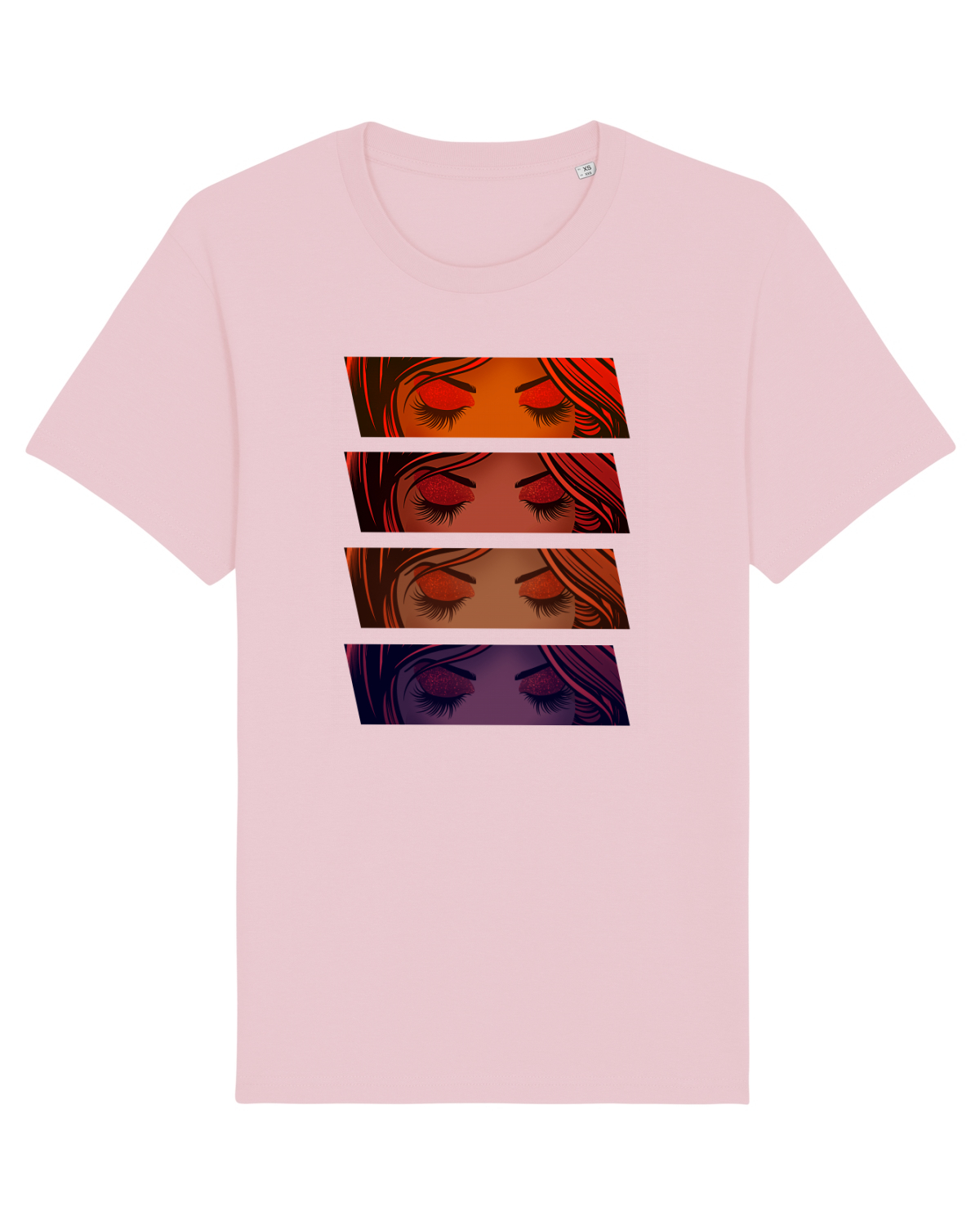 Tricou mânecă scurtă Unisex Rocker Cotton Pink