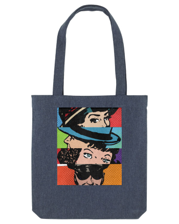 Pop Art  Comic Book Midnight Blue