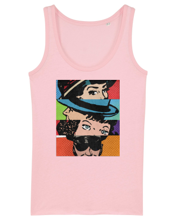 Pop Art  Comic Book Cotton Pink