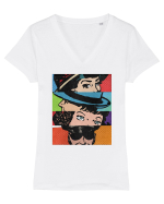 Pop Art  Comic Book Tricou mânecă scurtă guler V Damă Evoker