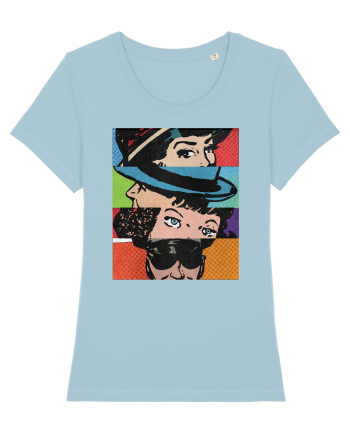 Pop Art  Comic Book Sky Blue