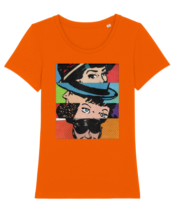 Pop Art  Comic Book Bright Orange