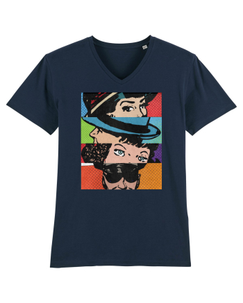 Pop Art  Comic Book French Navy