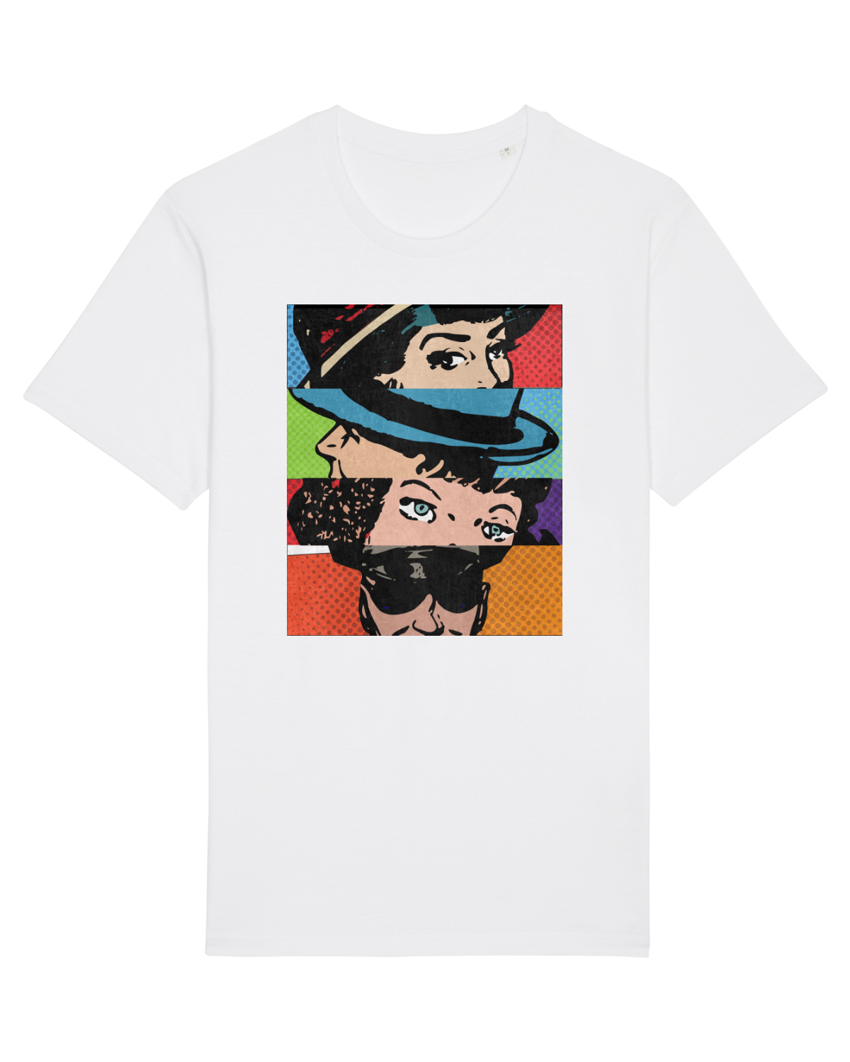 Tricou mânecă scurtă Unisex Rocker White
