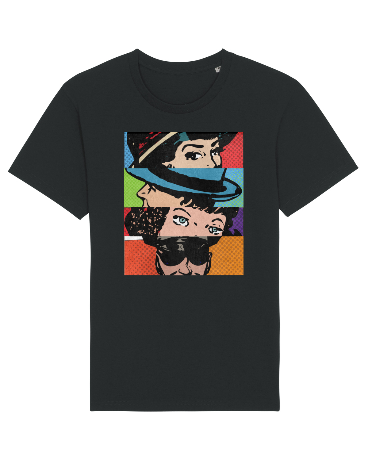 Tricou mânecă scurtă Unisex Rocker Black