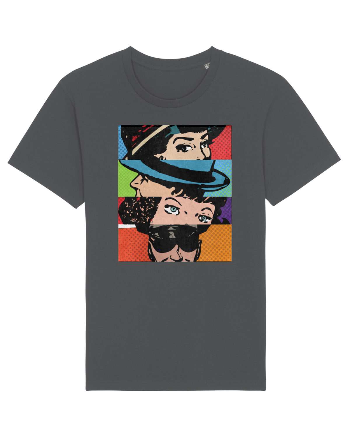 Tricou mânecă scurtă Unisex Rocker Anthracite