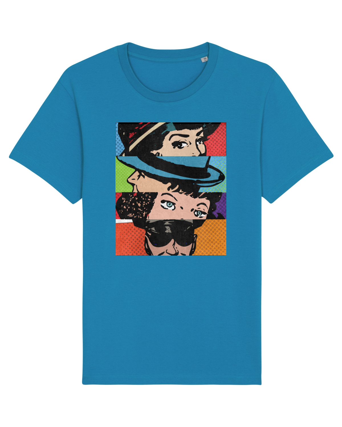 Tricou mânecă scurtă Unisex Rocker Azur