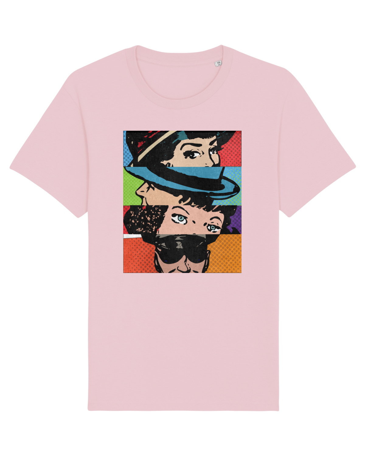 Tricou mânecă scurtă Unisex Rocker Cotton Pink