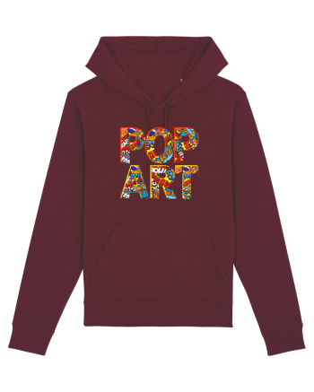 Pop Art  Comic Book Burgundy