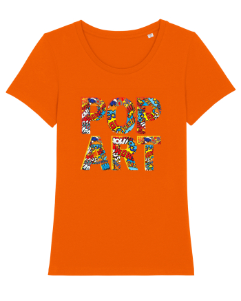 Pop Art  Comic Book Bright Orange