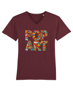 Pop Art  Comic Book Tricou mânecă scurtă guler V Bărbat Presenter