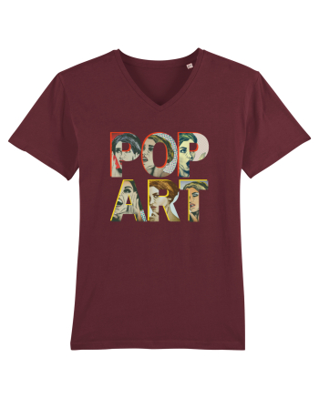 Pop Art  Comic Book Burgundy