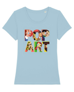 Pop Art  Comic Book Tricou mânecă scurtă guler larg fitted Damă Expresser