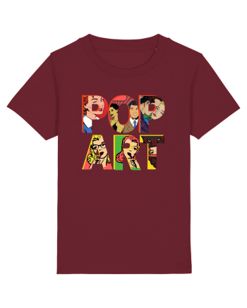 Pop Art  Comic Book Burgundy
