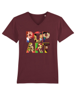 Pop Art  Comic Book Tricou mânecă scurtă guler V Bărbat Presenter