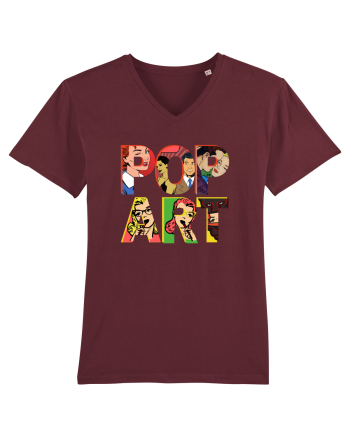 Pop Art  Comic Book Burgundy