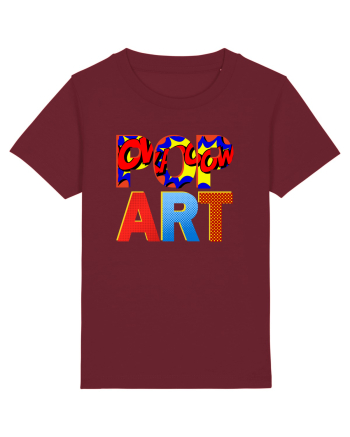 Pop Art  Comic Book Burgundy