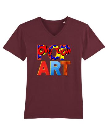 Pop Art  Comic Book Burgundy
