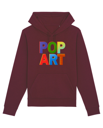 Pop Art  Comic Book Burgundy