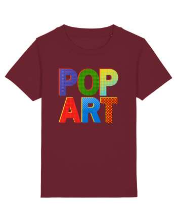 Pop Art  Comic Book Burgundy