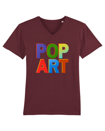Pop Art  Comic Book Burgundy