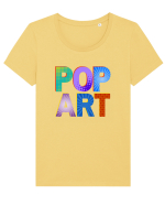 Pop Art  Comic Book Tricou mânecă scurtă guler larg fitted Damă Expresser