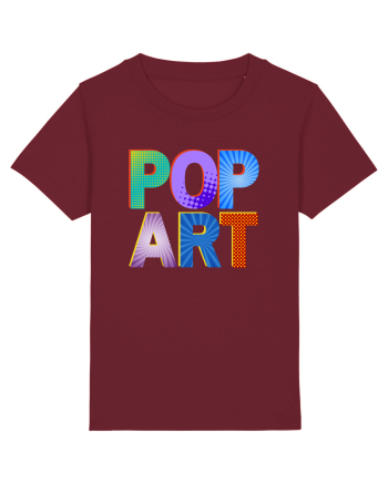 Pop Art  Comic Book Burgundy