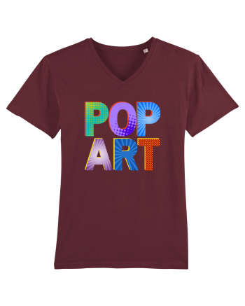 Pop Art  Comic Book Burgundy