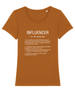 Influencer Tricou mânecă scurtă guler larg fitted Damă Expresser