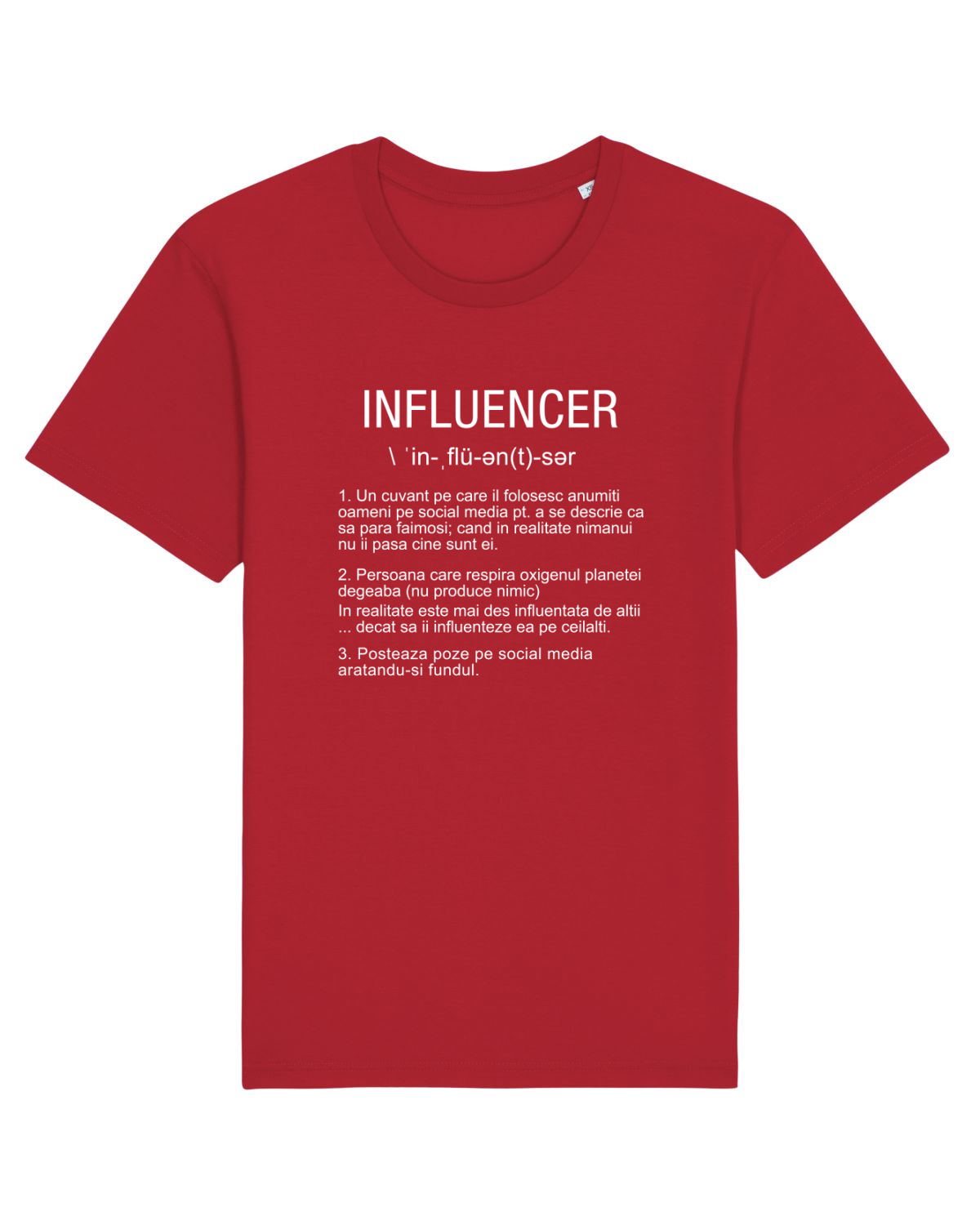 Tricou mânecă scurtă Unisex Rocker Red