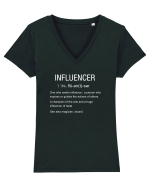Influencer Tricou mânecă scurtă guler V Damă Evoker