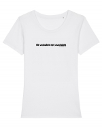 Be valuable not available Tricou mânecă scurtă guler larg fitted Damă Expresser