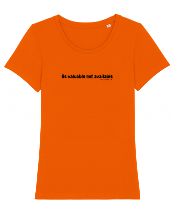 Be valuable not available Bright Orange