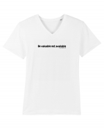 Be valuable not available Tricou mânecă scurtă guler V Bărbat Presenter