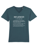 Influencer Funny Tricou mânecă scurtă guler V Bărbat Presenter
