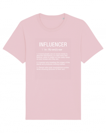 Influencer Funny Cotton Pink