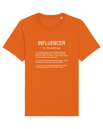 Influencer Funny Bright Orange