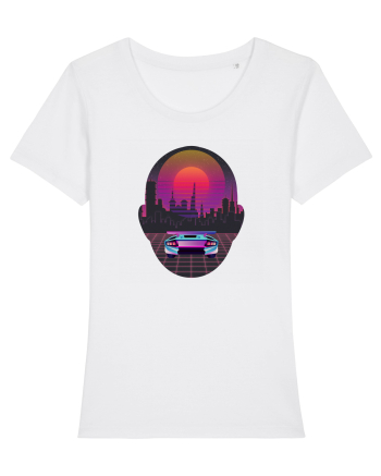 Retro Vapor Wave Man White