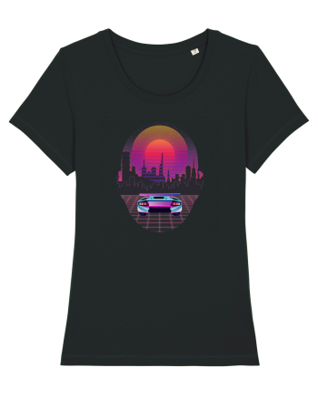 Retro Vapor Wave Man Black