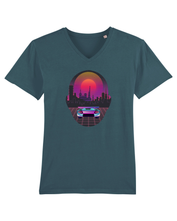Retro Vapor Wave Man Stargazer