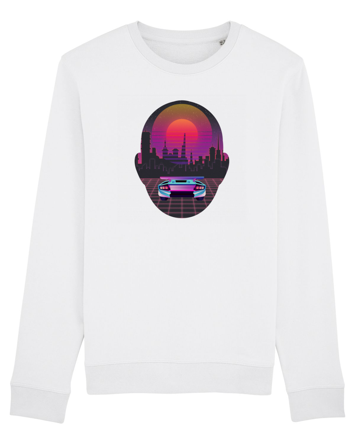 Bluză mânecă lungă Unisex Rise White