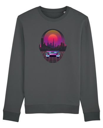 Retro Vapor Wave Man Anthracite
