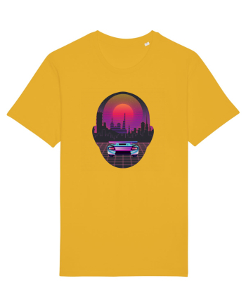 Retro Vapor Wave Man Spectra Yellow