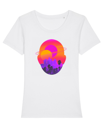 Retro Vapor Wave Man White