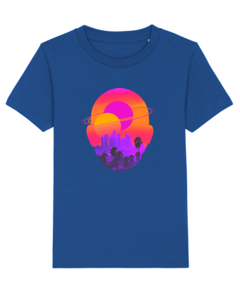 Retro Vapor Wave Man Majorelle Blue