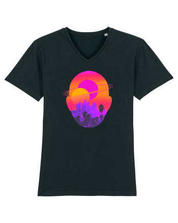 Retro Vapor Wave Man Black