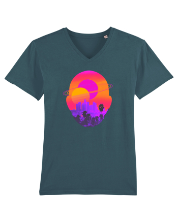 Retro Vapor Wave Man Stargazer