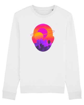 Retro Vapor Wave Man White