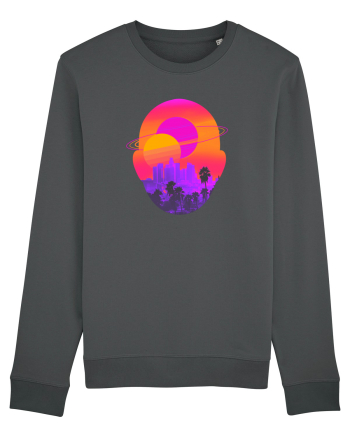 Retro Vapor Wave Man Anthracite